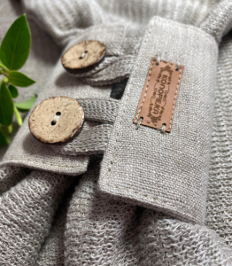 KOMIN lniany Z ZAPINKĄ