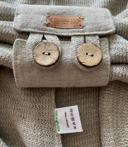 KOMIN lniany Z ZAPINKĄ