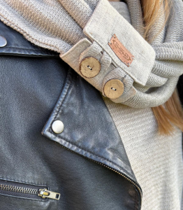 KOMIN lniany Z ZAPINKĄ