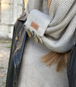 KOMIN lniany Z ZAPINKĄ