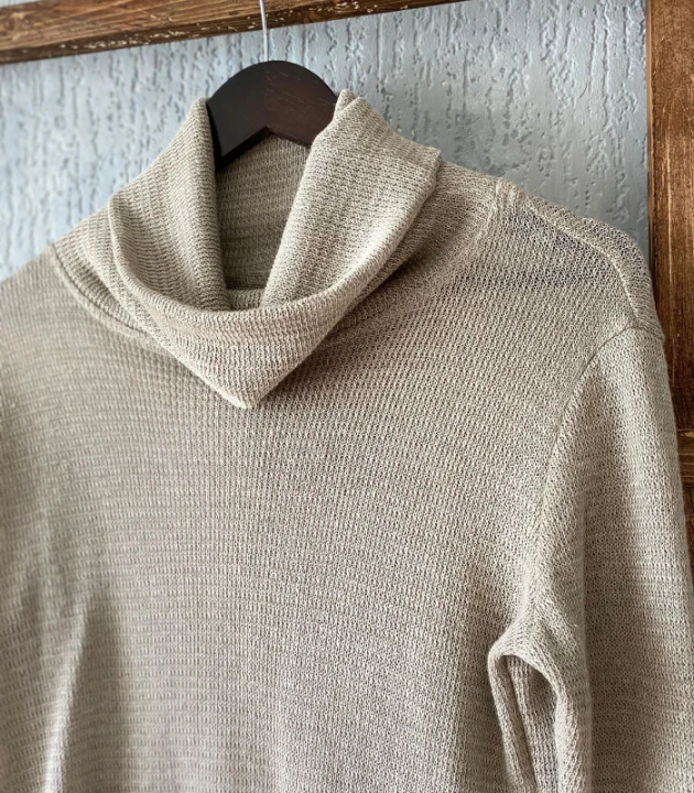 GOLF dzianinowy 100% LEN / rozmiar S/M