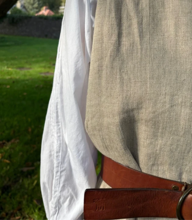 Suknia Lniana PRINCESKA 100% LEN / rozmiar S/M