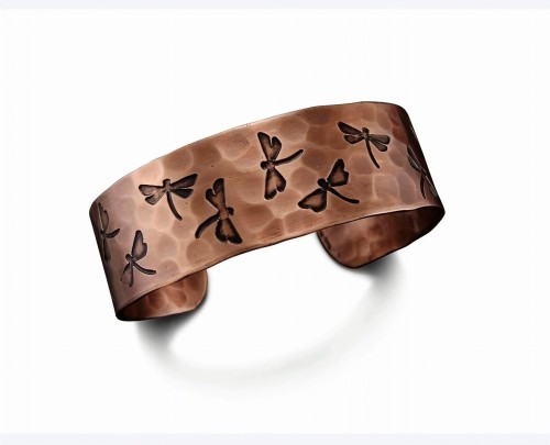 Bransoletka miedziana Ważki