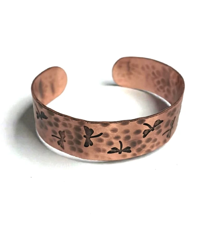 Bransoletka miedziana Ważki