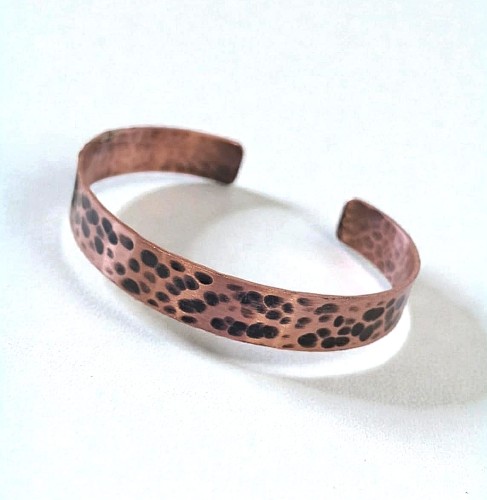 Bransoletka miedziana Plamki
