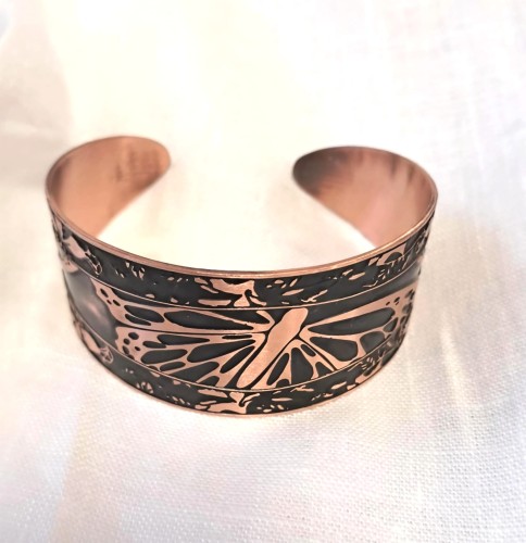 Bransoletka miedziana Ważka