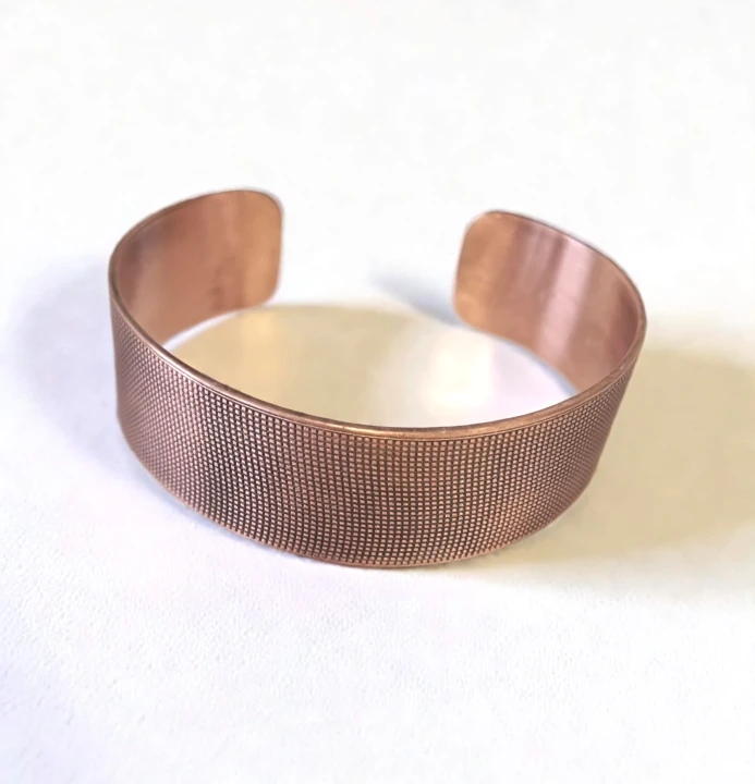 Bransoletka miedziana Siatka