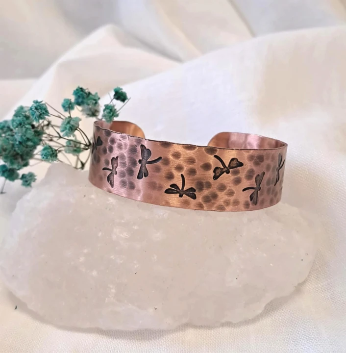 Bransoletka miedziana Ważki