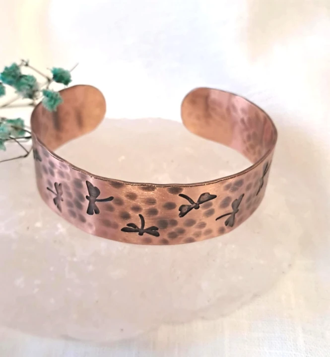 Bransoletka miedziana Ważki