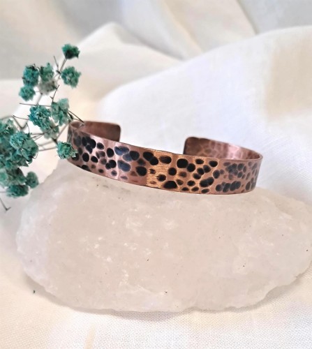Bransoletka miedziana Plamki