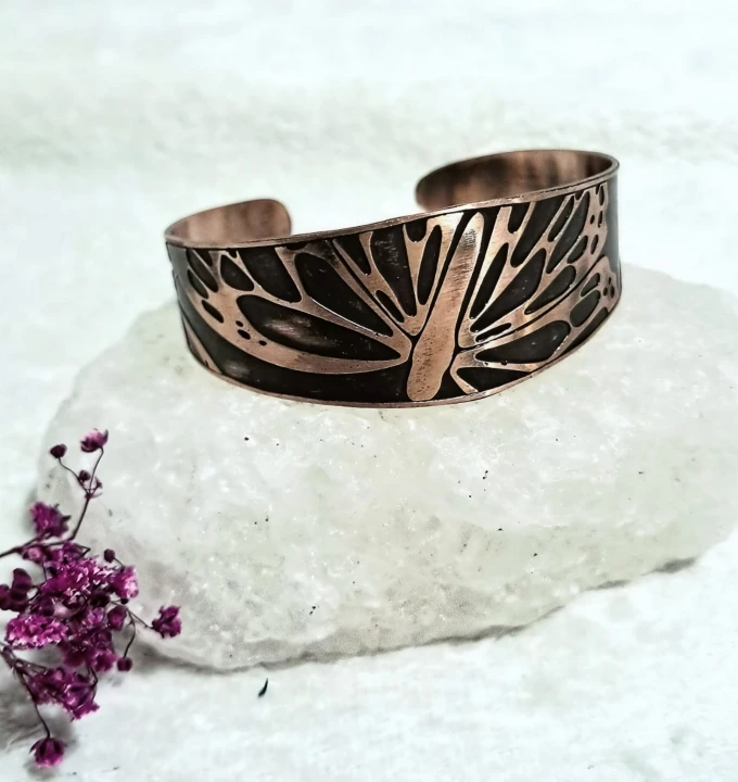 Bransoletka miedziana Ważka