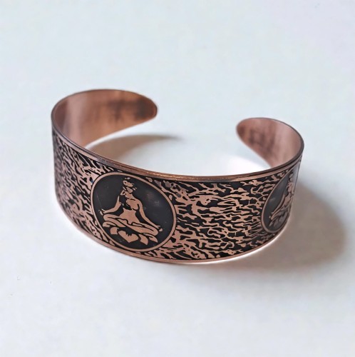 Bransoletka miedziana Kwiat Lotosu