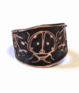 Pierścionek miedziany Biedronka