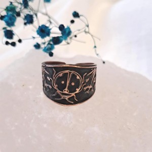 Pierścionek miedziany Biedronka