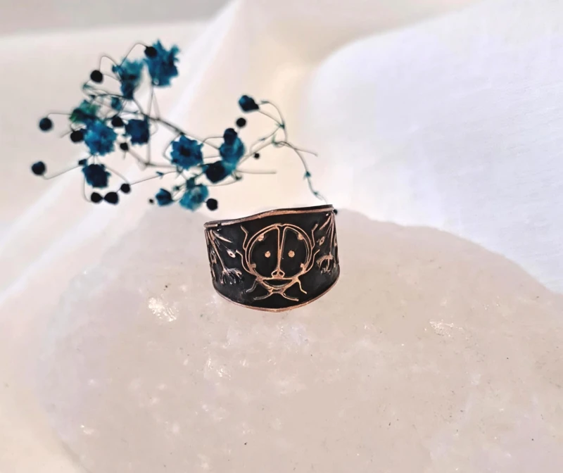 Pierścionek miedziany Biedronka