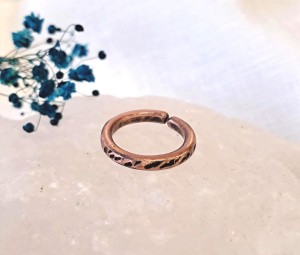 Pierścionek miedziany Pantera