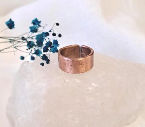 Pierścionek miedziany Gładki