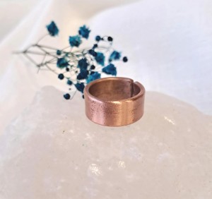 Pierścionek miedziany Gładki