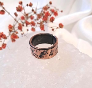 Pierścionek miedziany Cień
