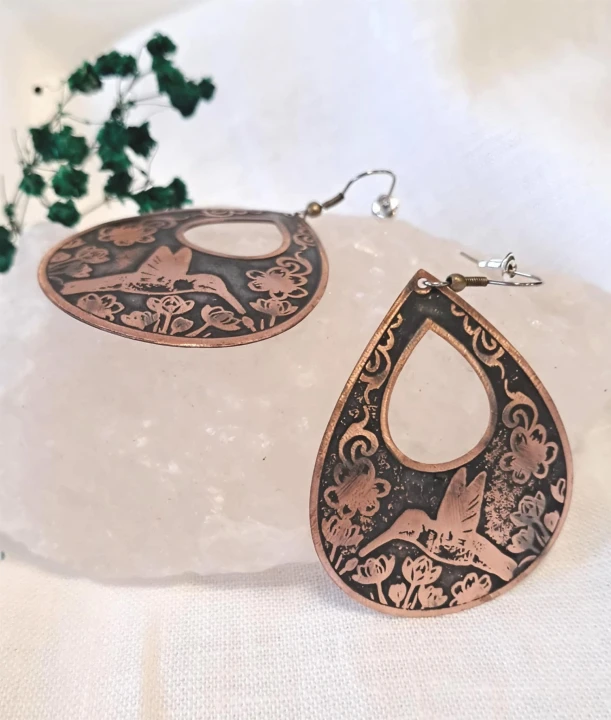 Kolczyki miedziane Koliber