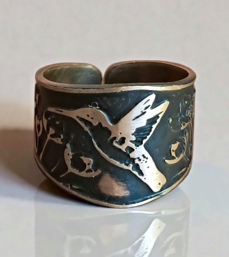 Pierścionek miedziany Koliber