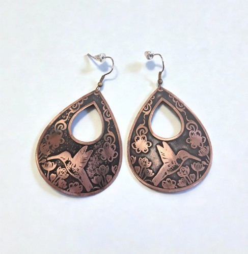 Kolczyki miedziane Koliber