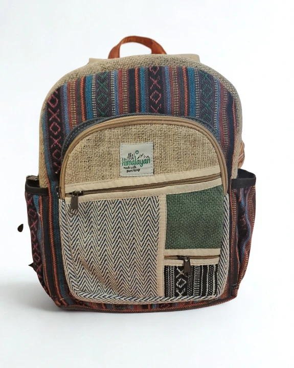 Plecak z Konopi i bawełny-Suwaki,ŚREDNI