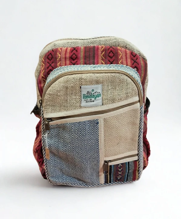 Plecak z Konopi i bawełny-Suwaki,ŚREDNI