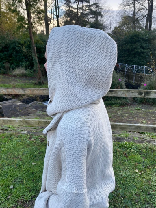 Lniano-bawełniana bacalava z lnianą podszewką