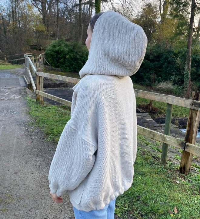 Lniano-bawełniana bacalava z lnianą podszewką