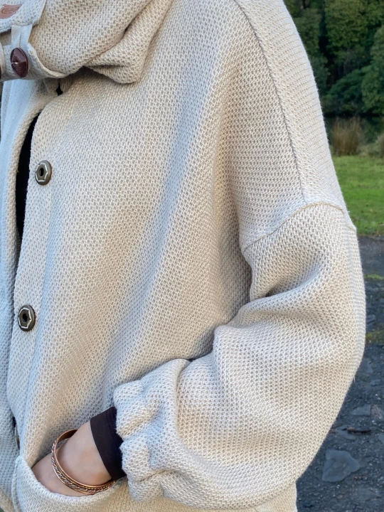 Lniano- bawełniana kurtka typu bomber