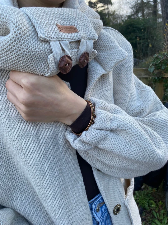 Lniano- bawełniana kurtka typu bomber