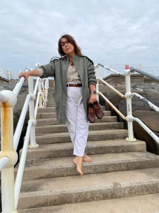 KURTKA LNIANA OCIEPLANA z bawełnianym wypełnieniem, rozmiar UNIWERSALNY