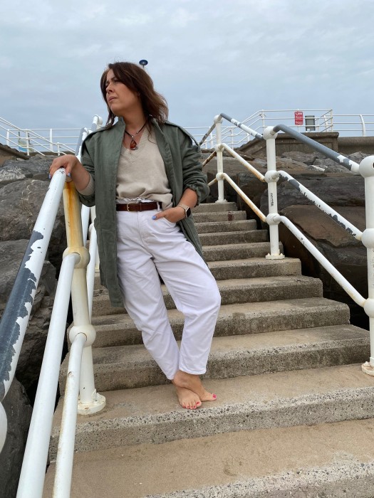 KURTKA LNIANA OCIEPLANA z bawełnianym wypełnieniem, rozmiar UNIWERSALNY