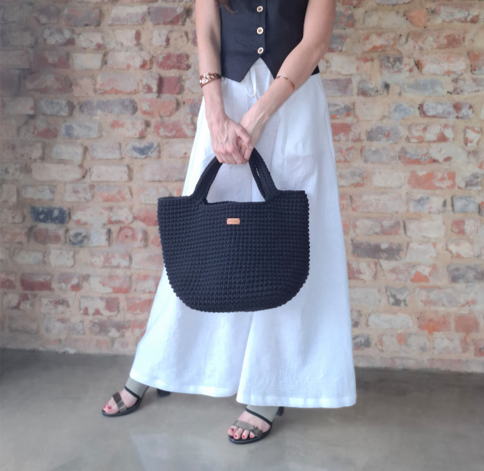 Spódnico-spodnie lniane, SZEROKIE białe - rozmiar S/M