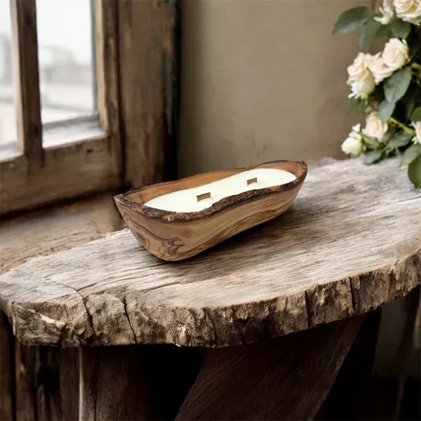 Sojowa Świeca Zapachowa w Drewnie DK20