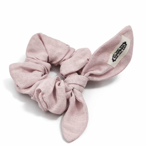 Lniane gumeczki z wiązaniem " Uszka "