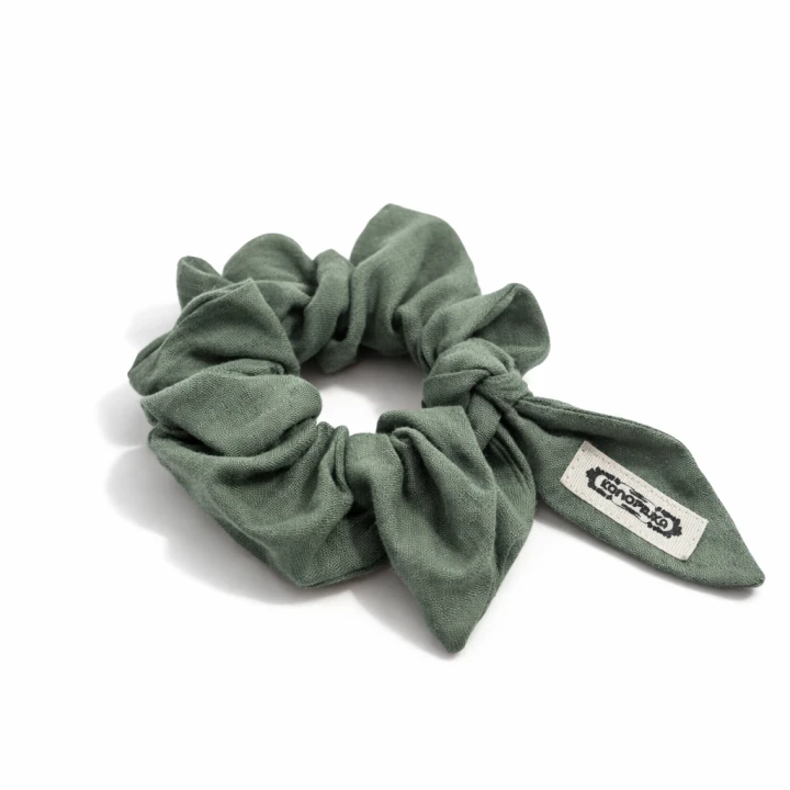 Lniane gumeczki z wiązaniem " Uszka "