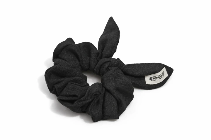 Lniane gumeczki z wiązaniem " Uszka "