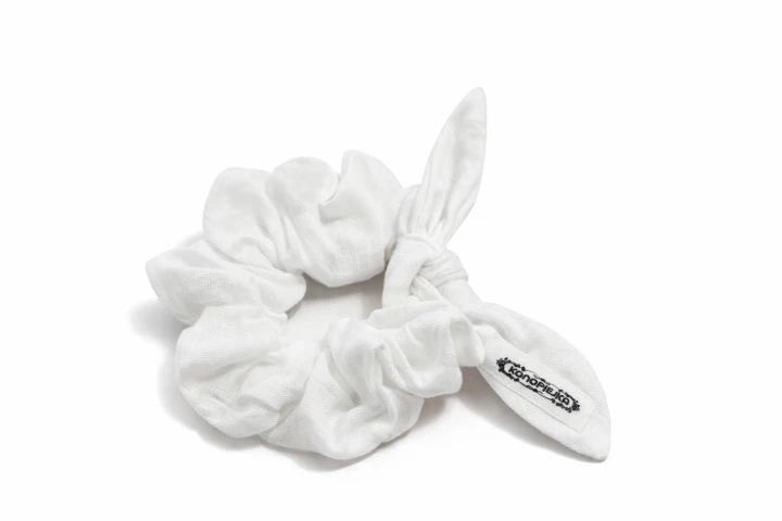 Lniane gumeczki z wiązaniem " Uszka "