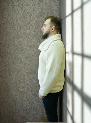 Buza męska z wysoką stójką - M/L małe XL