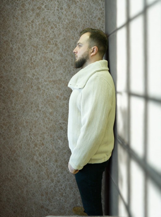 Buza męska z wysoką stójką - M/L małe XL