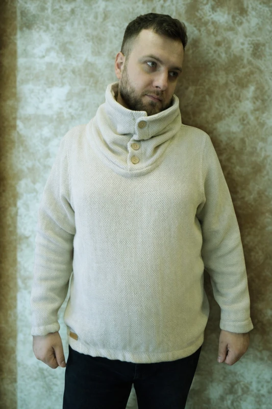 Buza męska z wysoką stójką - M/L małe XL