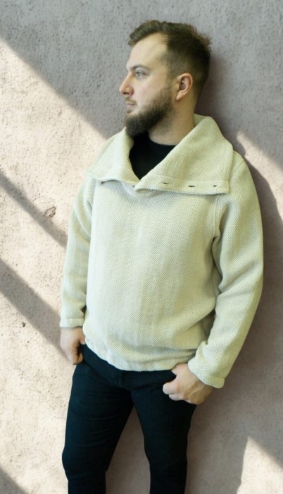 Buza męska z wysoką stójką - M/L małe XL