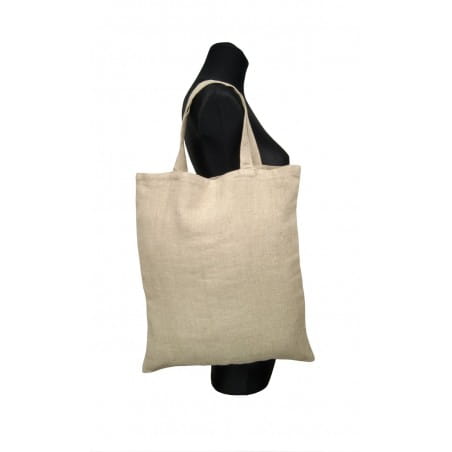 Lniana Torba na zakupy - kolor NATURALNY / 38 x 44 cm