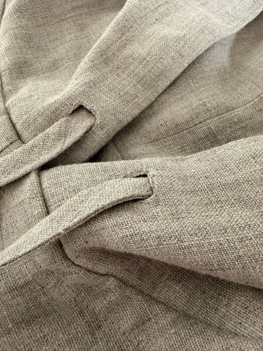 Bluza męska 100% len z kapturem - M/L