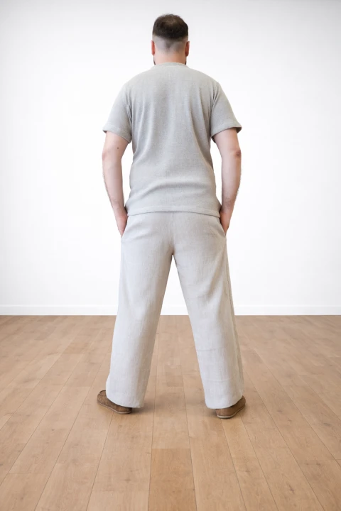 Spodnie męskie lniane 100% rozm S/M