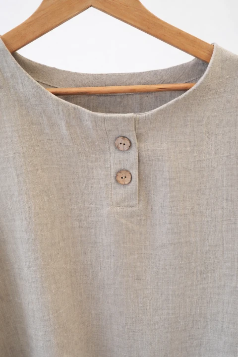 Bluza lniana męska 100% len rozm S/M małe L