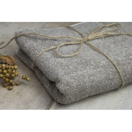 Lniany Ręcznik Frotte - Miękki / Naturalny