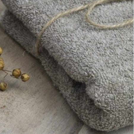 Lniany Ręcznik Frotte - Miękki / Naturalny